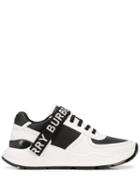 Burberry Logo Strap Sneakers - White