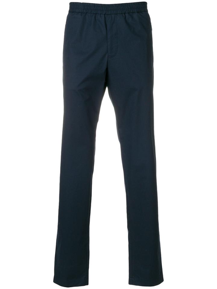 Emporio Armani Elasticted Drawsting Trousers - Blue