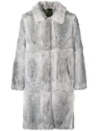Omc Midi Single Breasted Coat - Grey