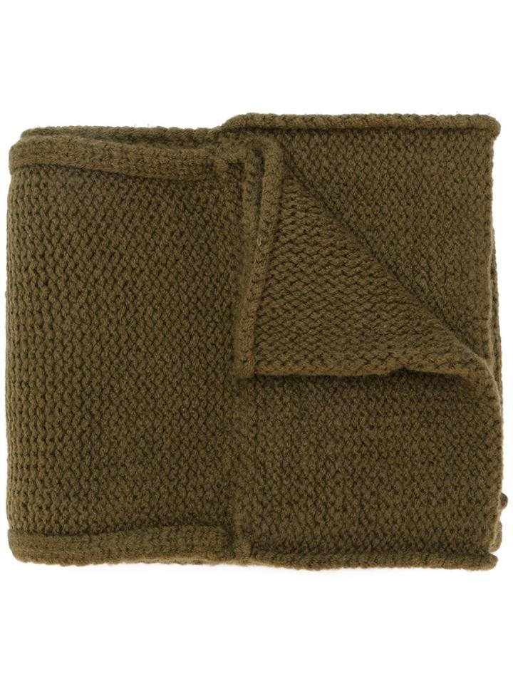 Maison Margiela Chunky Knit Scarf - Green
