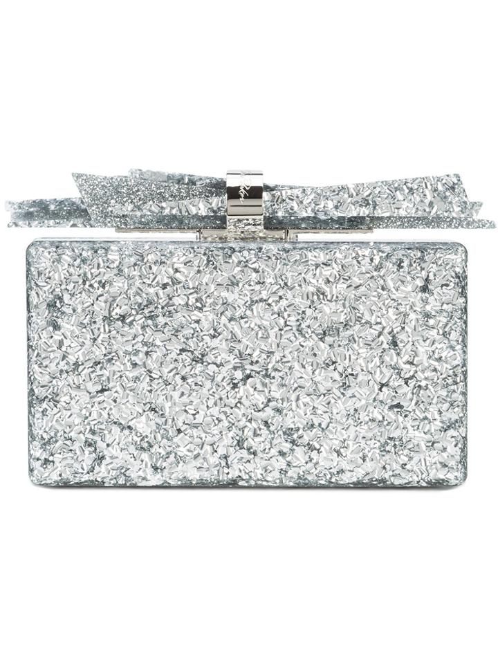 Edie Parker Wolf Clutch - Metallic