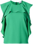 Red Valentino Frill-trim Blouse - Green