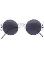 So. Ya Round Frame Sunglasses - White