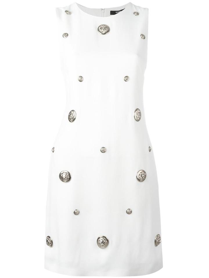 Versus Embellished Mini-dress, Women's, Size: 38, White, Viscose/polyamide/spandex/elastane/viscose
