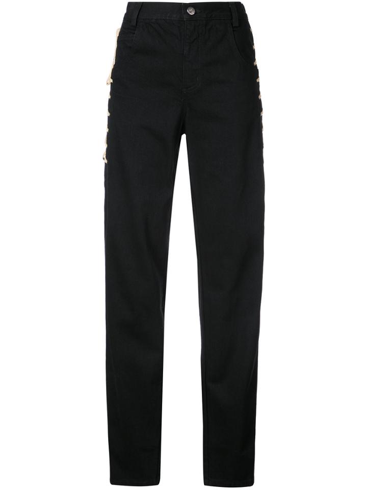 Rachel Comey High-waist Tied Trousers - Black