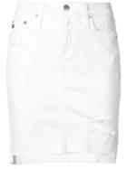 Ag Jeans - Erin Skirt - Women - Cotton/polyurethane - 25, White, Cotton/polyurethane