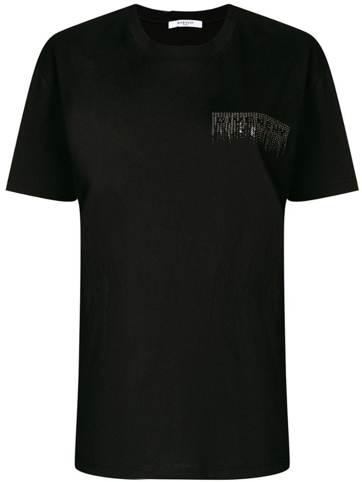 Givenchy Studded Logo T-shirt - Black