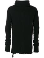 Unravel Project Roll Neck Sweater - Black