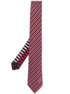 Givenchy Striped Jacquard Tie - Red