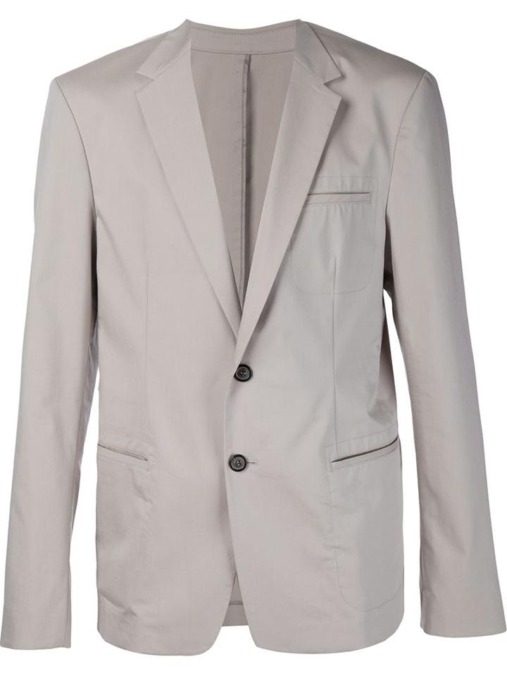 Wooyoungmi Classic Blazer, Men's, Size: 54, Nude/neutrals, Cotton/polyester/polyurethane