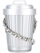 Moschino Trash Can Shoulder Bag, Women's, Grey, Polyurethane/plastic
