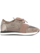 Lola Cruz Lace-up Trainers - Brown