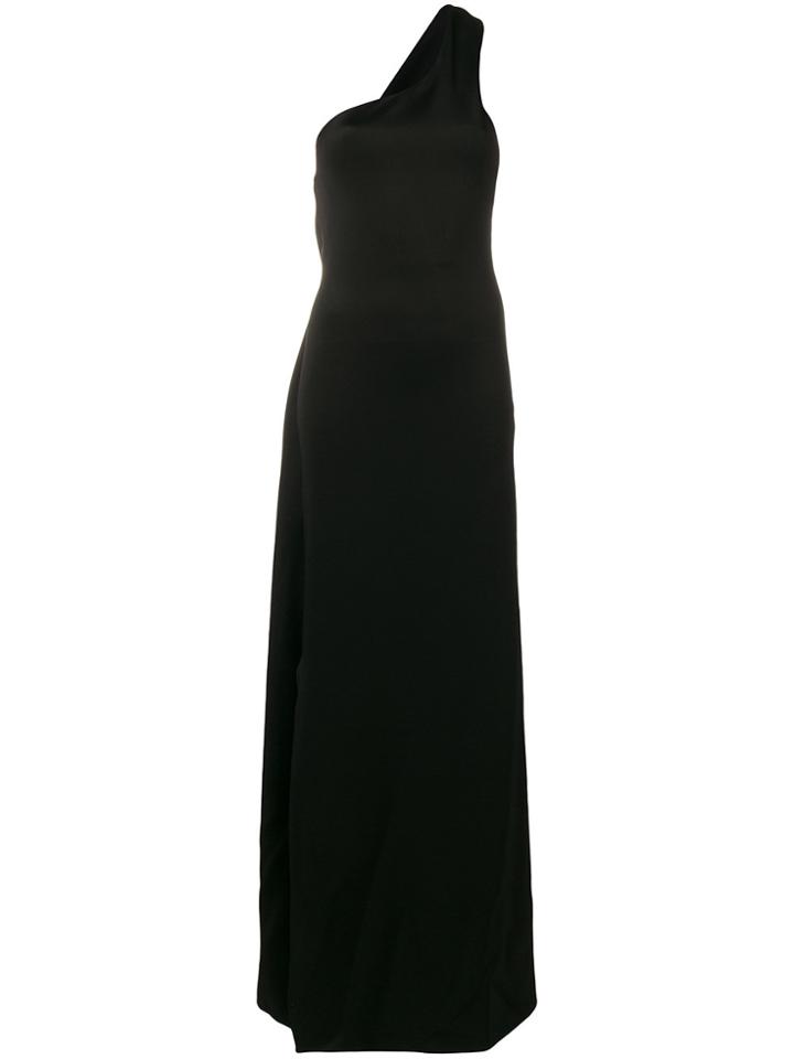Lanvin One-shoulder Jersey Dress - Black