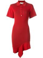 Stella Mccartney Asymmetric Knit Dress, Women's, Size: 42, Red, Polyester/viscose