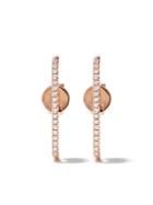 As29 18kt Rose Gold Mini Charm Lana Cuff Diamond Earrings
