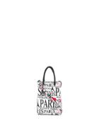 Balenciaga Logo Print Tote - White