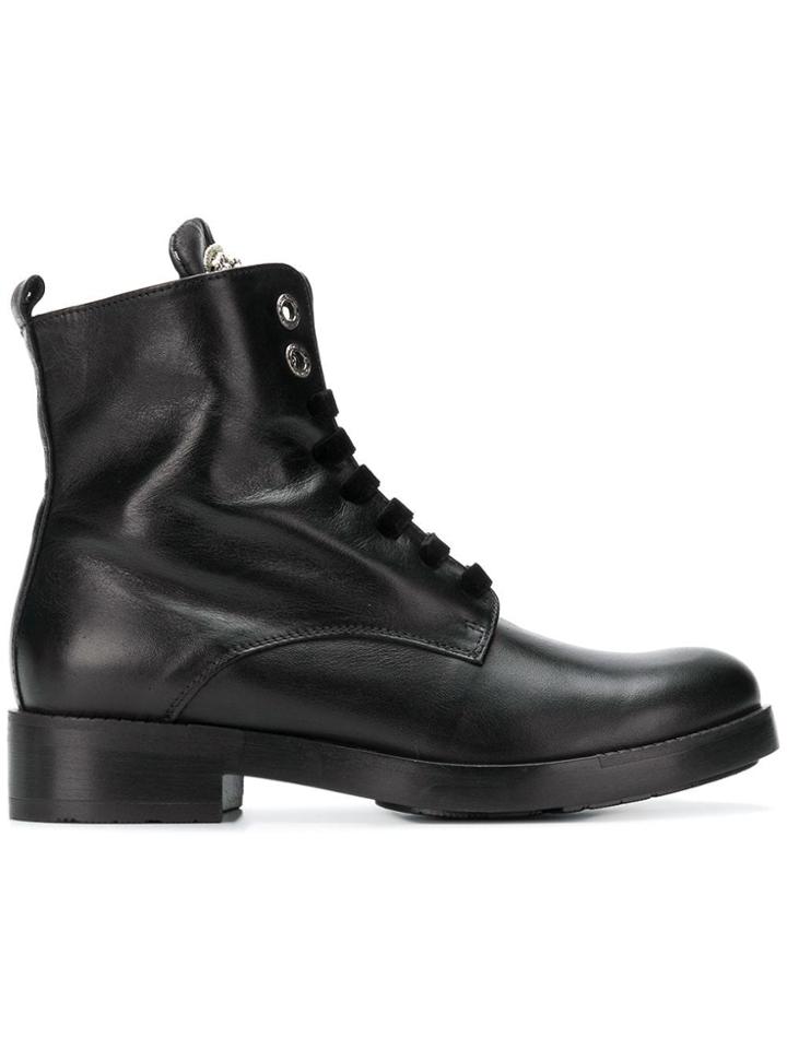 Tosca Blu Lace-up Ankle Boots - Black