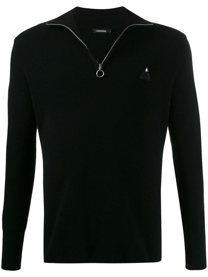 J.lindeberg Arseny Half-zip Jumper - Black