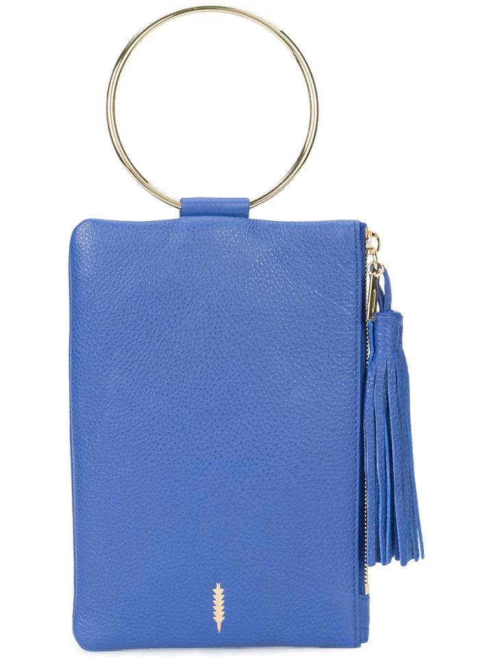 Thacker Nyc Nolita Ring Handle Clutch - Blue