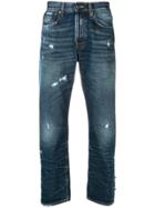 Prps Distressed Straight Jeans - Blue