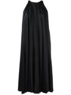 Lanvin Pleated Knee Length Dress - Black