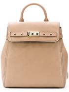 Michael Michael Kors Studded Square Backpack - Nude & Neutrals
