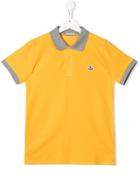 Moncler Kids Short Sleeve Polo Shirt - Yellow