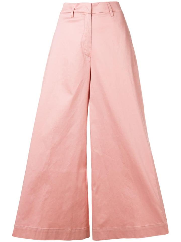 L'autre Chose Cropped Flared Trousers - Pink