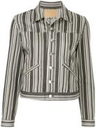 Hysteric Glamour Striped Denim Jacket - Grey