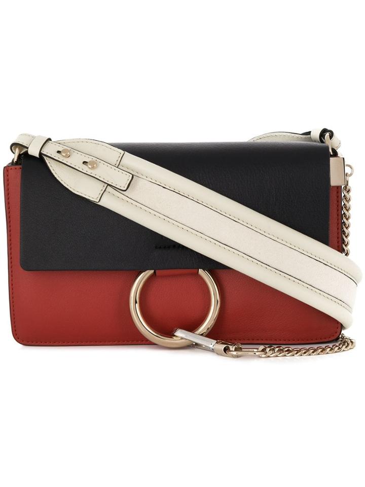 Chloé Colour Block Faye Bag - Red