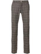 Entre Amis Checked Tailored Trousers - Blue