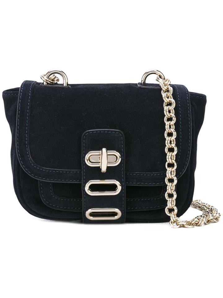 Tila March - Manon Crossbody Bag - Women - Cotton/calf Suede - One Size, Blue, Cotton/calf Suede