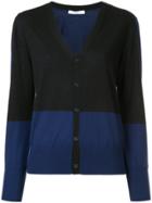 Astraet Contrast Button Up Cardigan - Blue