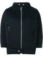 Junya Watanabe Comme Des Garçons Band Collar Oversized Jacket, Women's, Size: Large, Black, Nylon/polyester