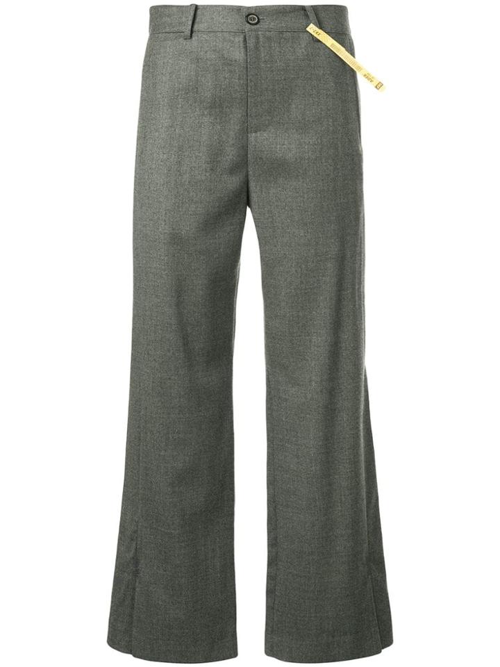 Ader Error Cropped Classic Trousers - Grey