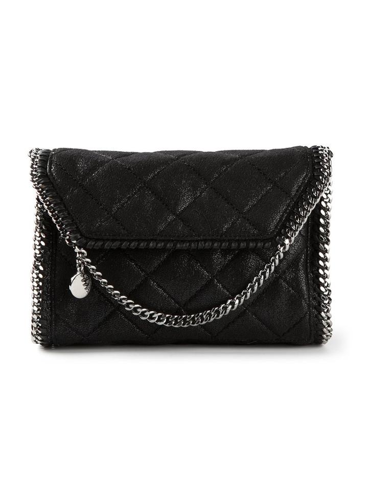 Stella Mccartney 'falabella' Clutch, Women's, Black, Pvc