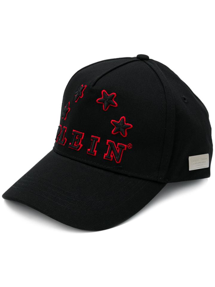 Philipp Plein Embroidered Logo Baseball Cap - Black