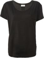 Saint Laurent Loose Fit T-shirt, Women's, Size: Xs, Black, Cotton