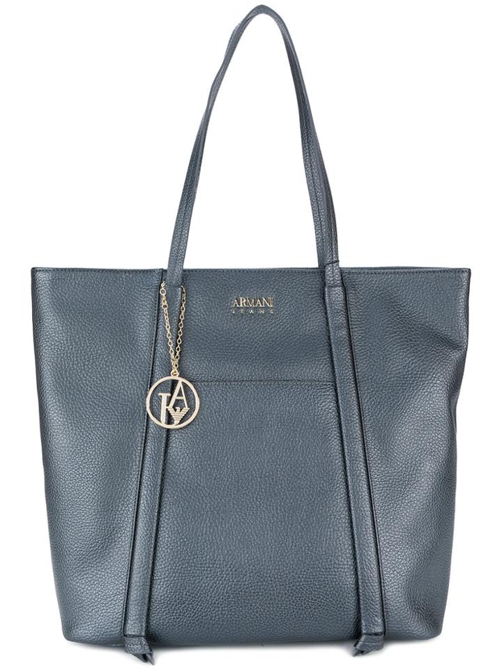 Armani Jeans Piped Detail Shoulder Bag - Blue