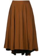 Estnation Crepe Skirt - Brown