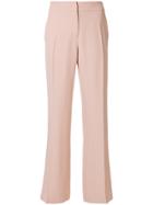 No21 Straight Tailored Trousers - Pink & Purple
