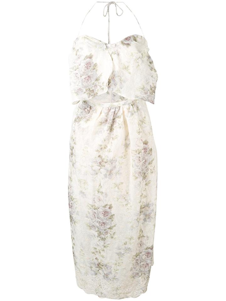 Zimmermann Iris Picnic Dress - Nude & Neutrals
