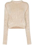 Chloé Two-tone Ribbed Sweater - Neutrals