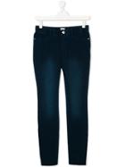 Armani Junior Slim Fit Trousers - Blue