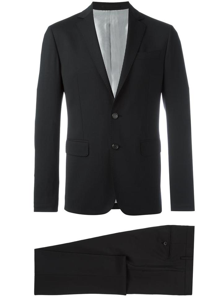 Dsquared2 - 'paris' Two-piece Suit - Men - Cotton/polyester/spandex/elastane/virgin Wool - 52, Black, Cotton/polyester/spandex/elastane/virgin Wool