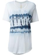 Raquel Allegra Tie-dye T-shirt, Women's, Size: 2, Grey, Cotton/polyester
