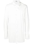 Lost & Found Rooms Piping Detail Long Shirt - White