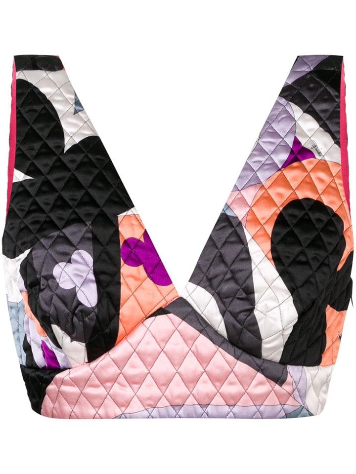 Emilio Pucci Reversible Quilted Top - Multicolour