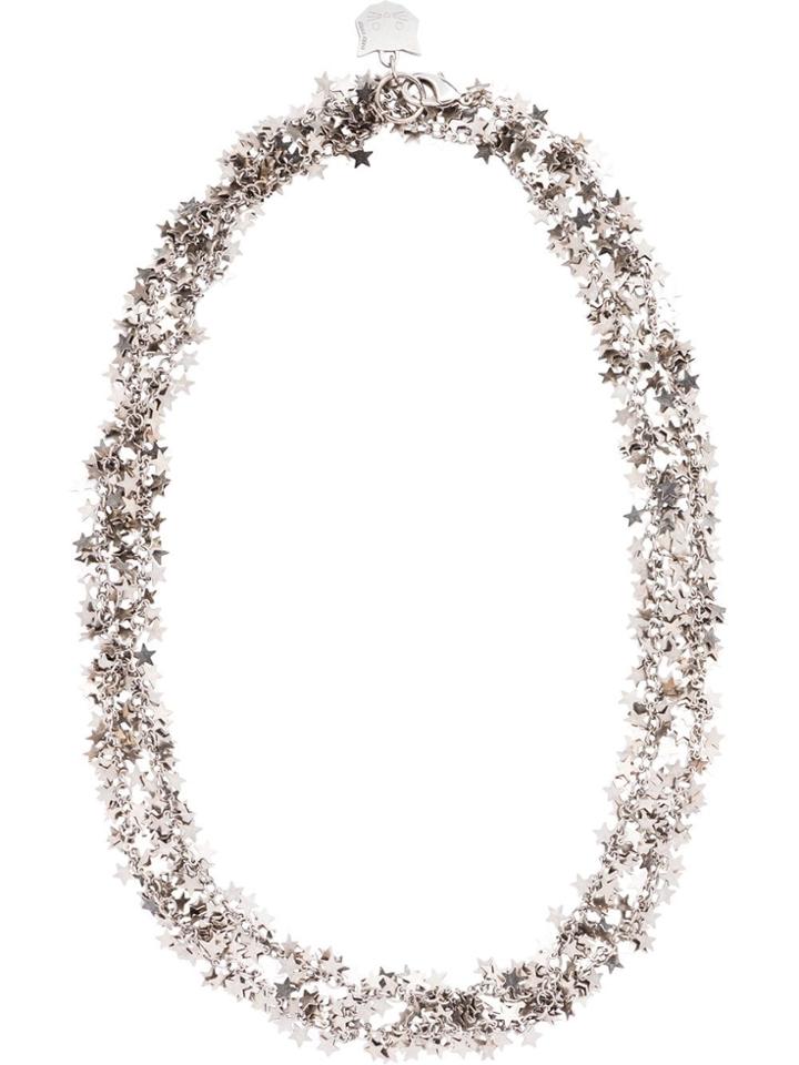 Miu Miu Stars Chain Necklace - Metallic