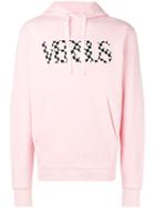 Versus Logo Patch Hoodie - Pink & Purple